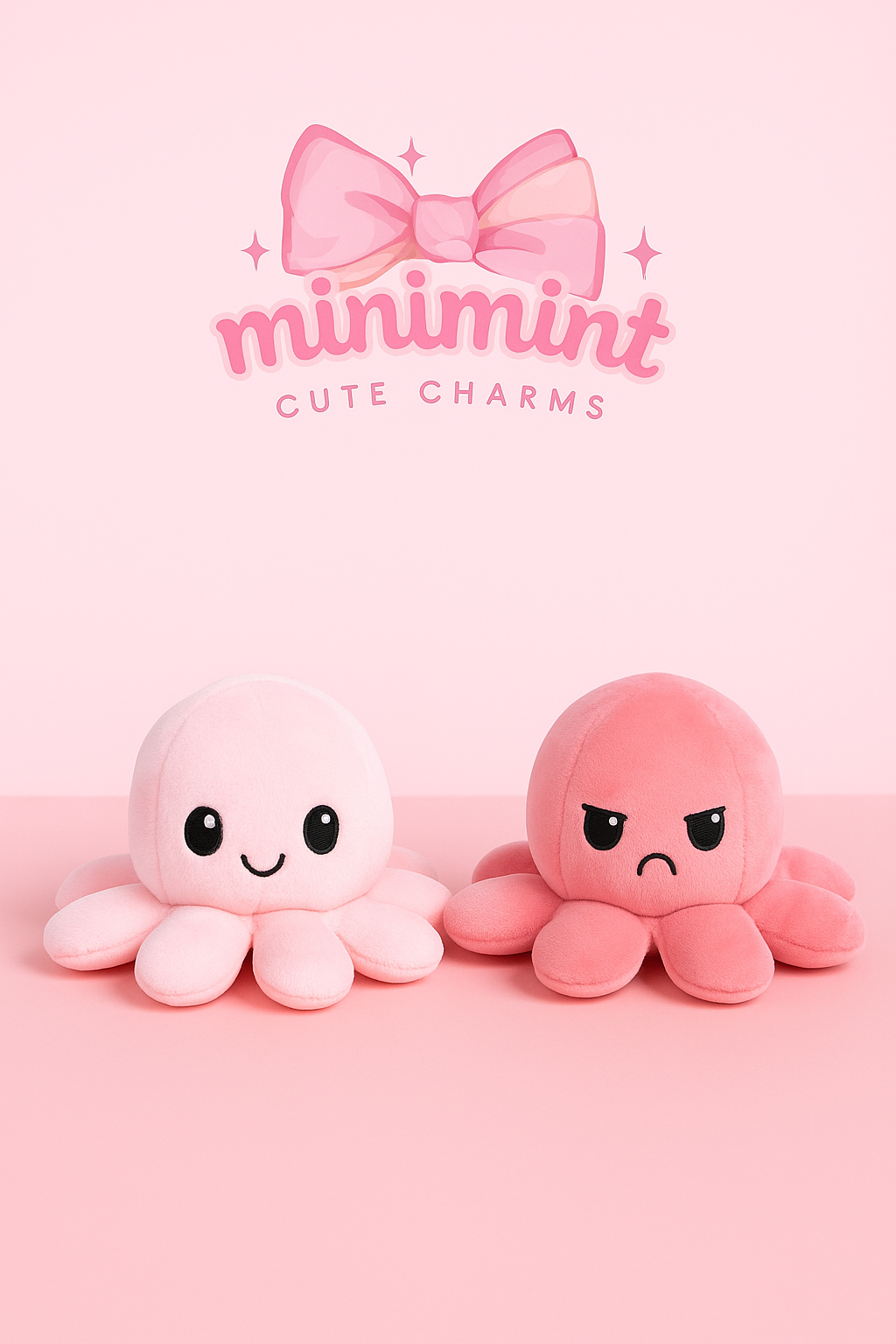 Reversible Mood Octopus Plush – Happy & Angry Flip Toy