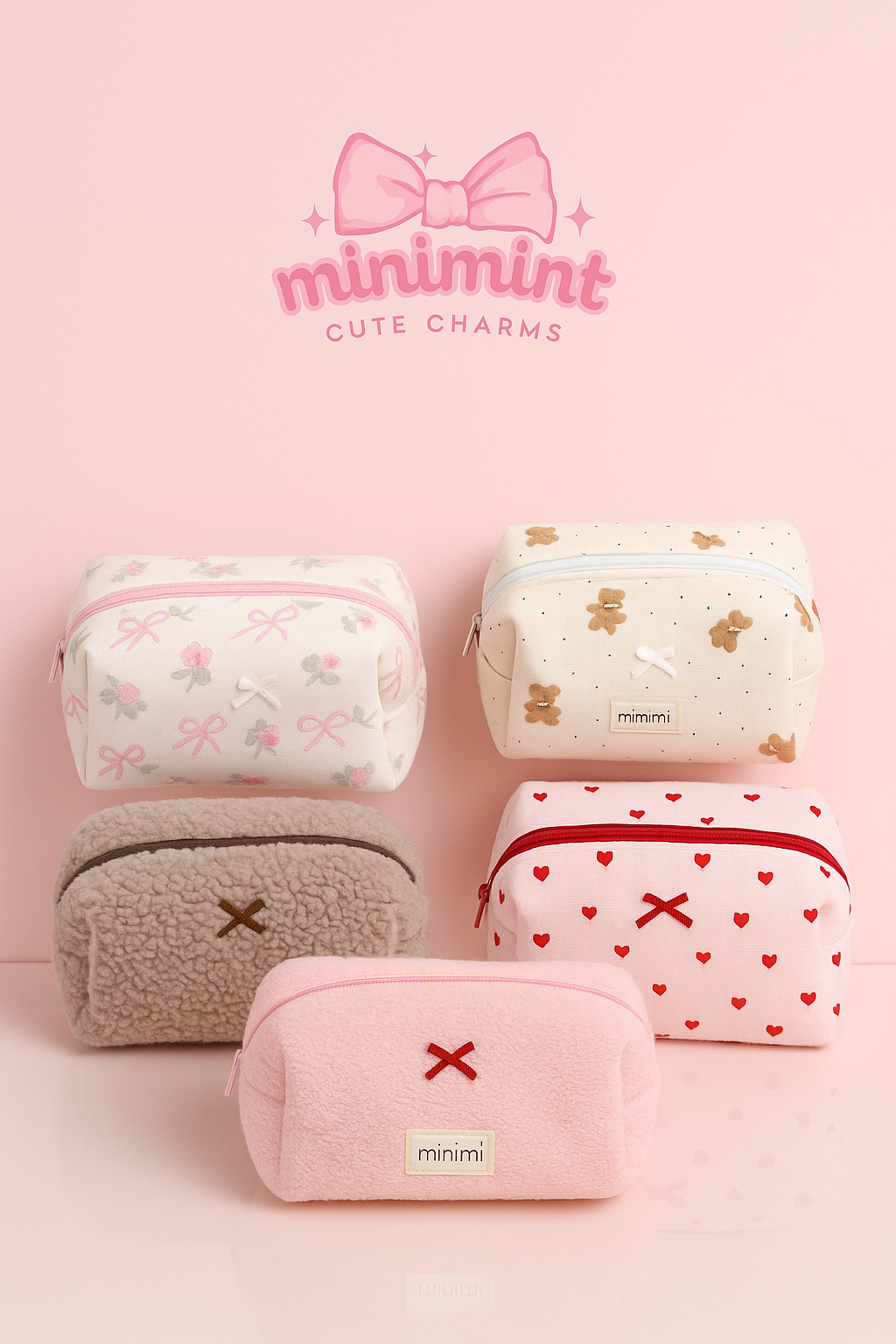Cute Pastel Pouch Collection β Soft Aesthetic Makeup & Travel Pouches