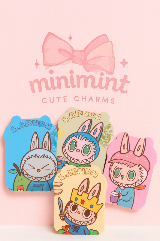 Labubu Cute Mirror & Comb Set – Portable Mini Pocket Mirror for Kids