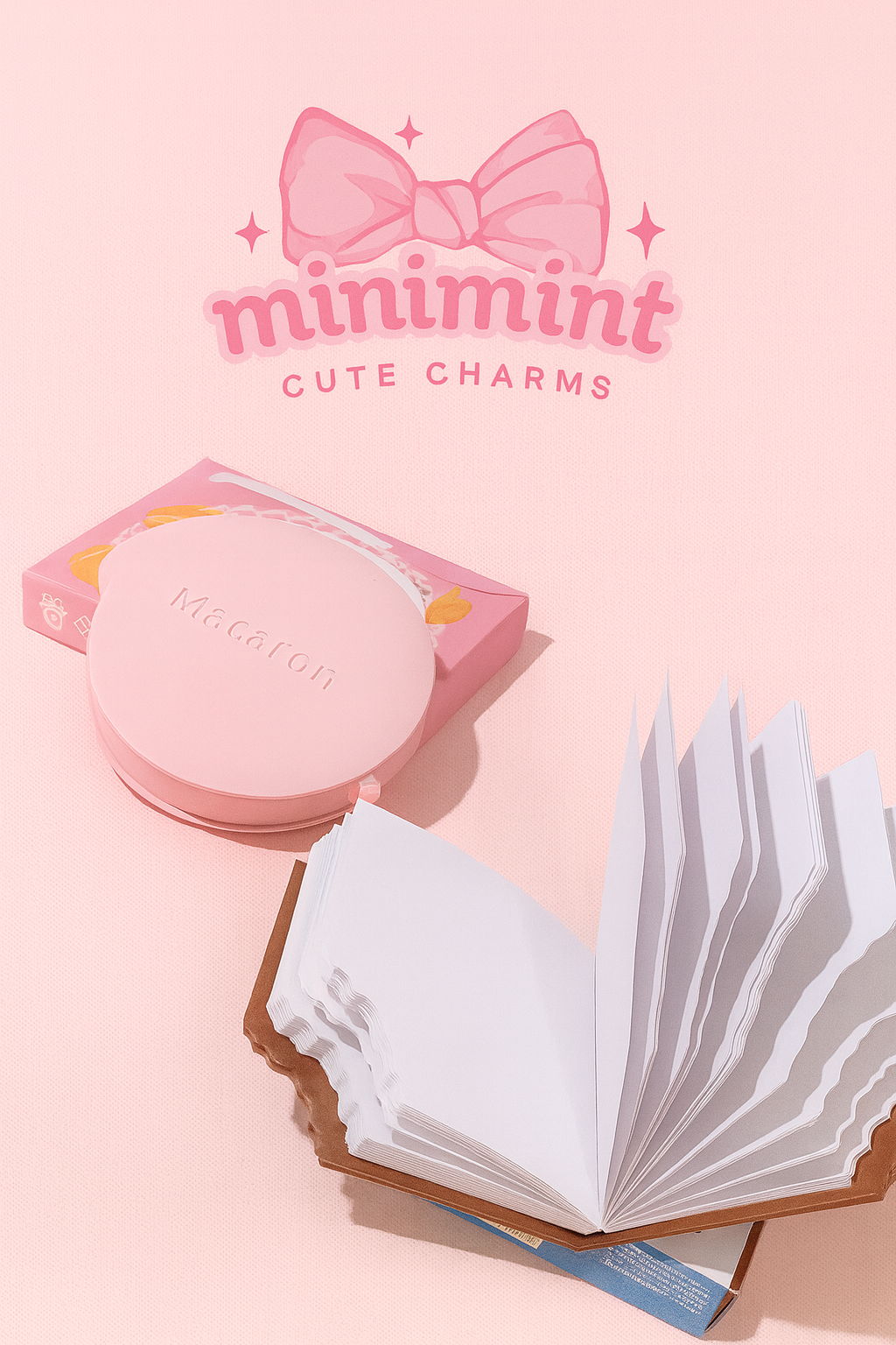 Cute Food-Themed Fragrance Diary – Cookie, Waffle, Macaron, Ice Cream Notepad | Scented Notebook | Mini Kawaii Diary