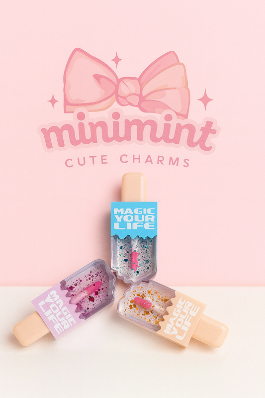 Ice Cream Lip Gloss – Glitter Gloss | Cute Popsicle Lip Gloss