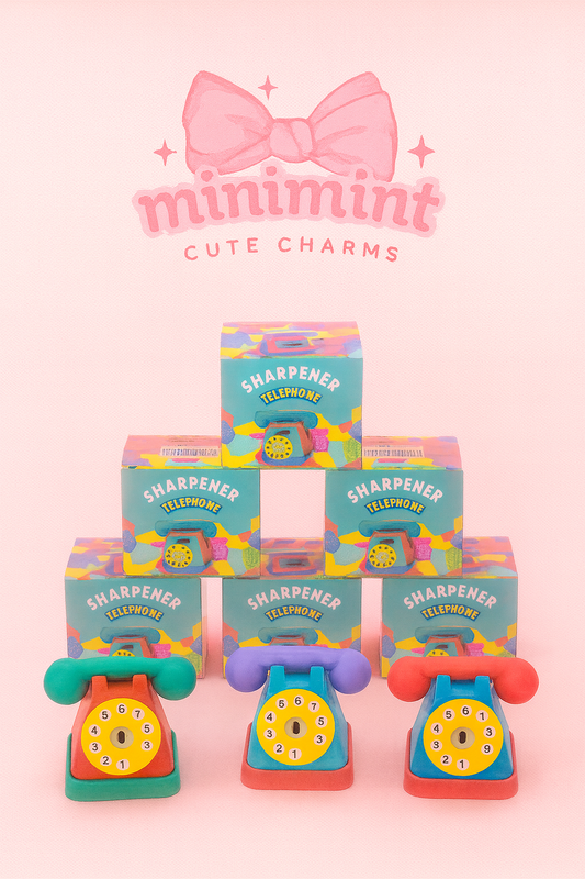 Cute Telephone Sharpener – Retro Phone Design | Kids Pencil Sharpener